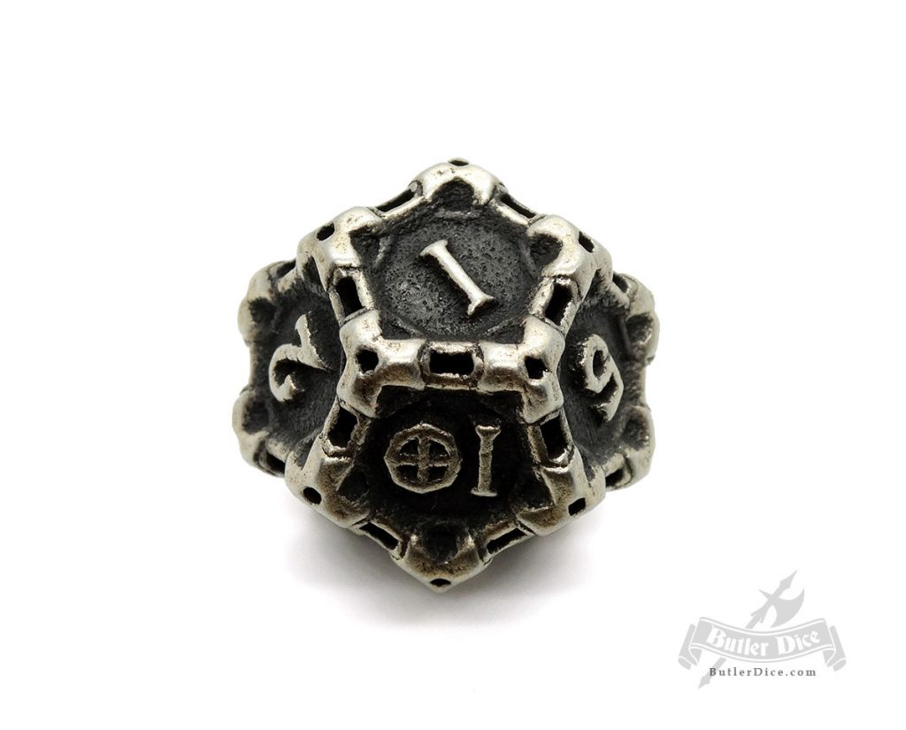 Stainless Steel D12 Dice Crazed Lemming Productions