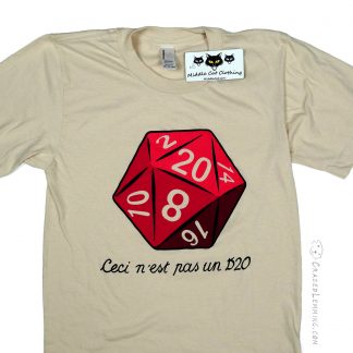Sand Colored "This is not a D20" shirt