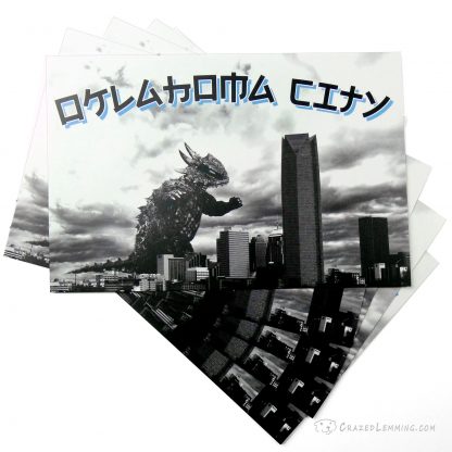 OKC Kaiju Attack Postcard
