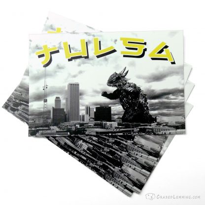 Tulsa Kaiju Attack Postcard