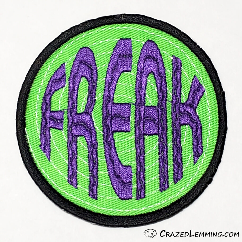 Iron-on Frank N. Stein Embroidered Name Patch - Crazed Lemming Productions