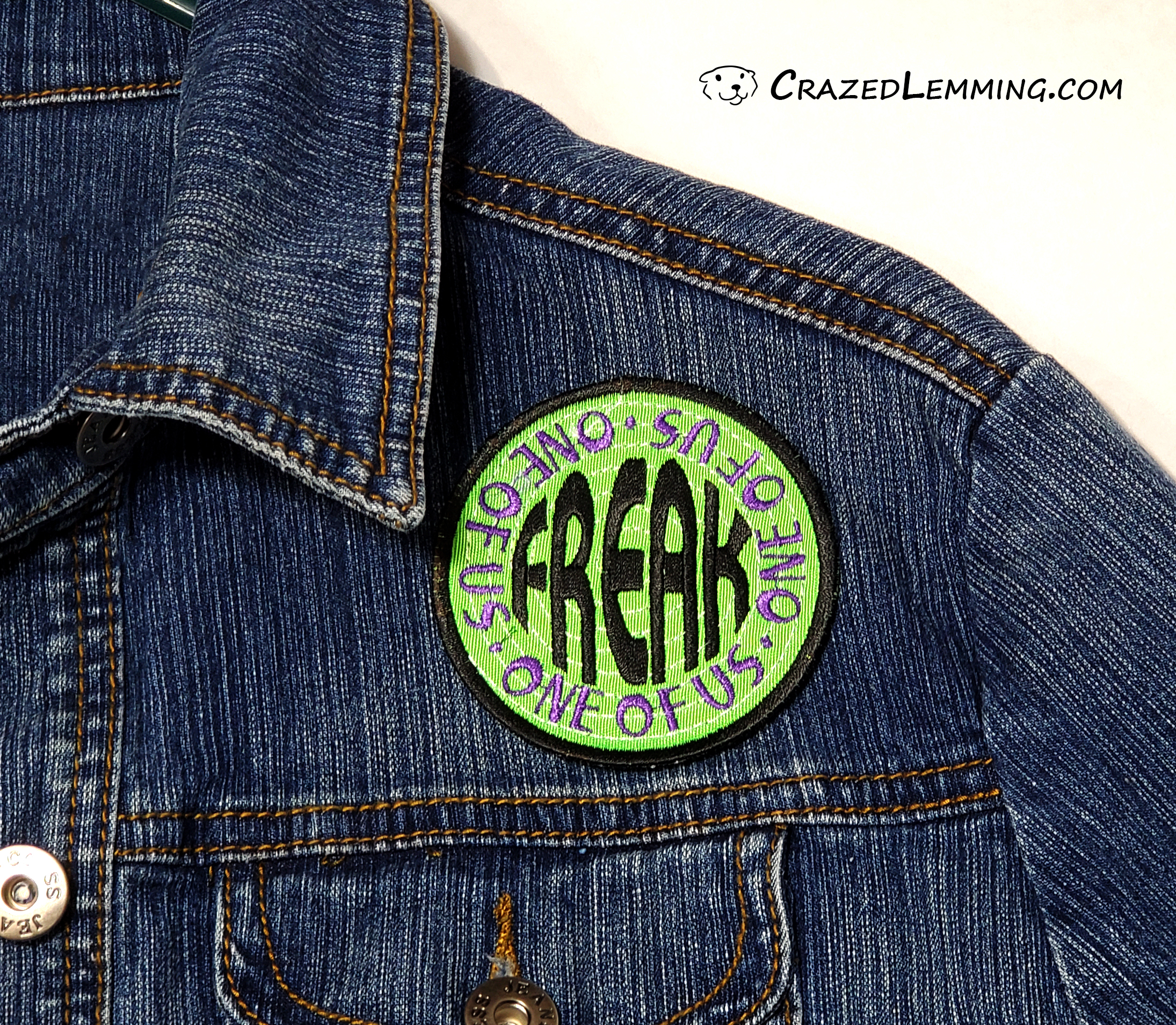 Cool Patch, 1-pc, The Plug Jacket Patch, Iron-on Embroidered